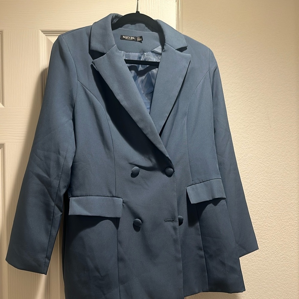Nasty Gal oversized, double breasted blazer like new